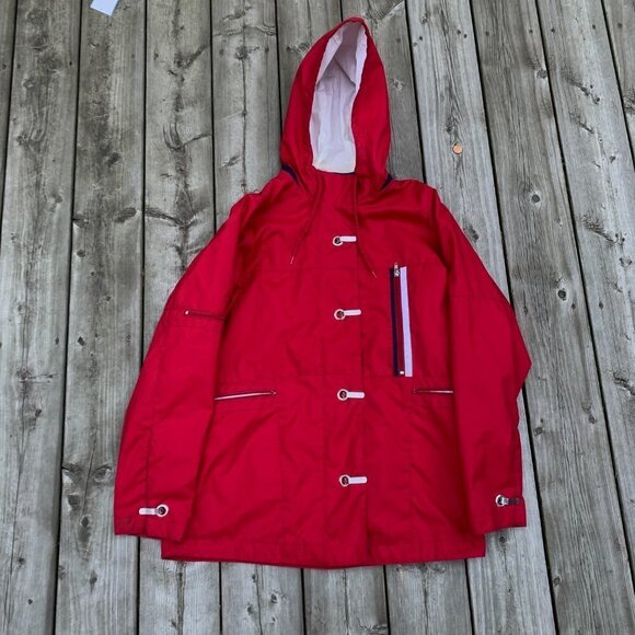 Vintage Nike Zip Up Hooded Jacket Medium Red - Picture 6 of 16
